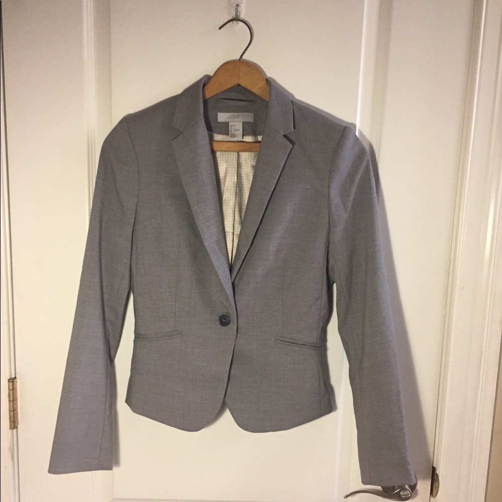 Gray Women’s Blazer Workwear/Professional/Business